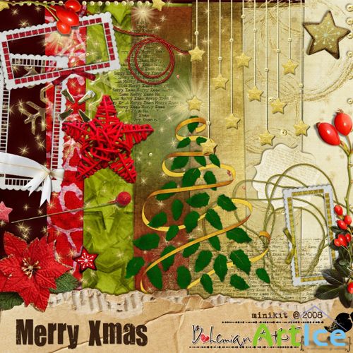 Scrap-set - Merry Christmas