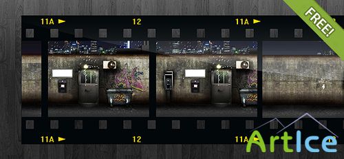 Free filmstrip psd