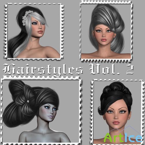 Hairstyles Psd Templates Vol. 2