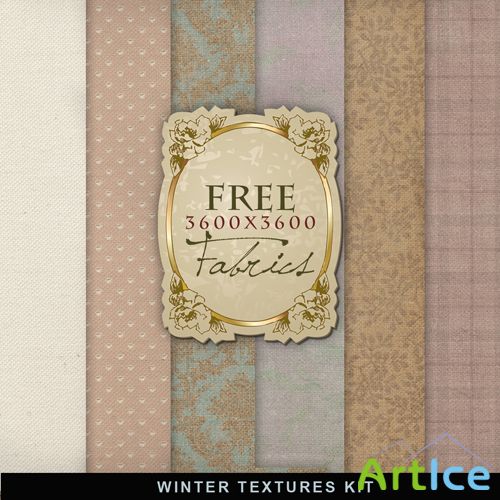 Textures - Winter Fabric Backgrounds #4