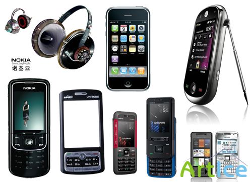 Daquan Apple Nokia mobile picture phone psd friction material