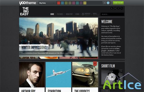 YooTheme - Big Easy v1.0.1 - Nov 2011 Theme For Wordpress