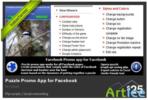 CodeCanyon - Puzzle Promo App for Facebook