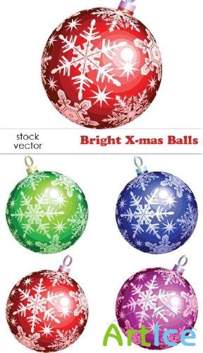 Vectors - Bright X-mas Balls