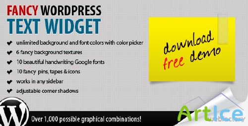 CodeCanyon Fancy Text Widget v1.0