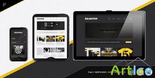 Themeforest Reaction WP : Responsive, Rugged, Bold