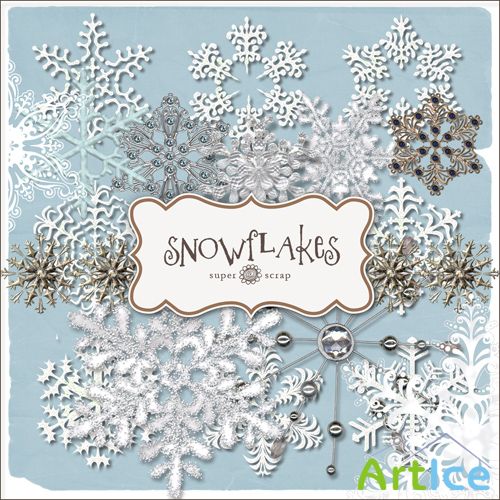 Scrap-kit - Snowflakes #1