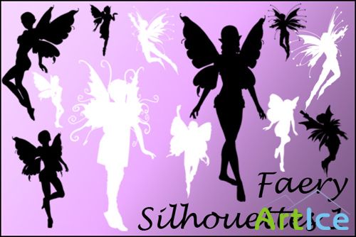 Faerie Silhouette Brushes 1