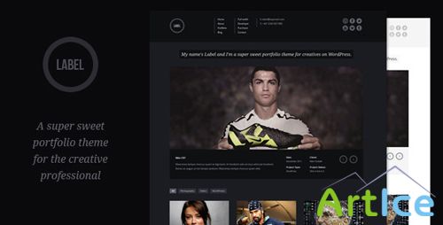 Themeforest Label - Portfolio WordPress Theme