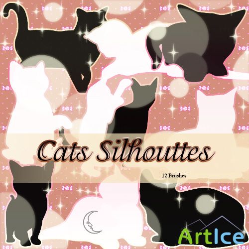 Cats Silhouettes Brushes