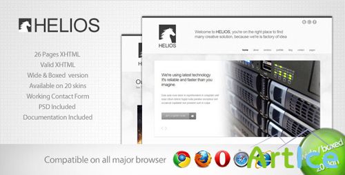 ThemeForest - Helios - Minimalist Business Template 7 - (Full Rip)