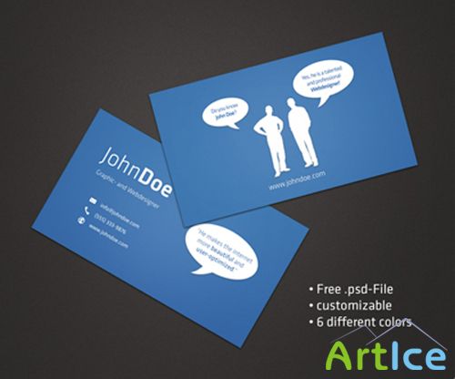 Speech Bubble Business Card