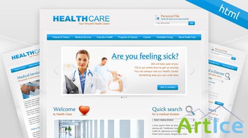 MojoThemes - Health Care  HTML Template - Rip