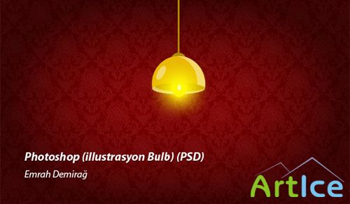 Photoshop Illustrasyon Bulb PSD Template