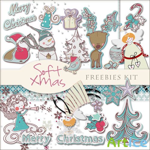 Scrap-kit - Soft X-mas