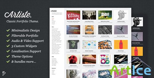 ThemeForest - Artiste Professional Portfolio WordPress Theme v1.0