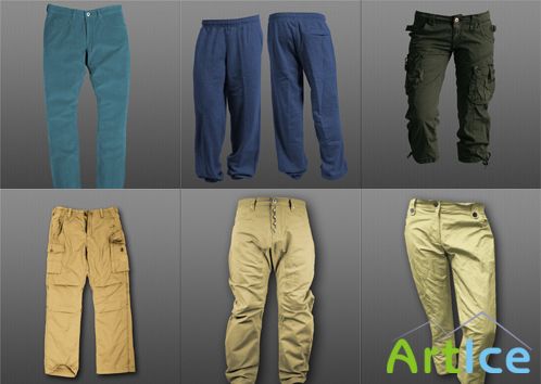 Sources - Corduroy pants and capris PSD