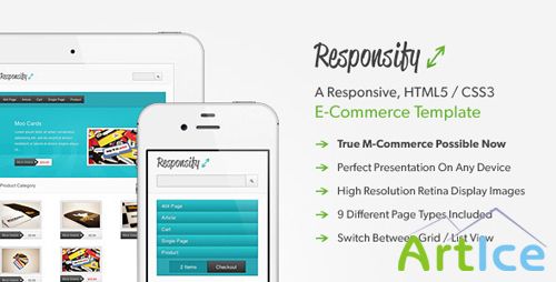 ThemeForest - Responsify - A Responsive E-Commerce Template - RiP