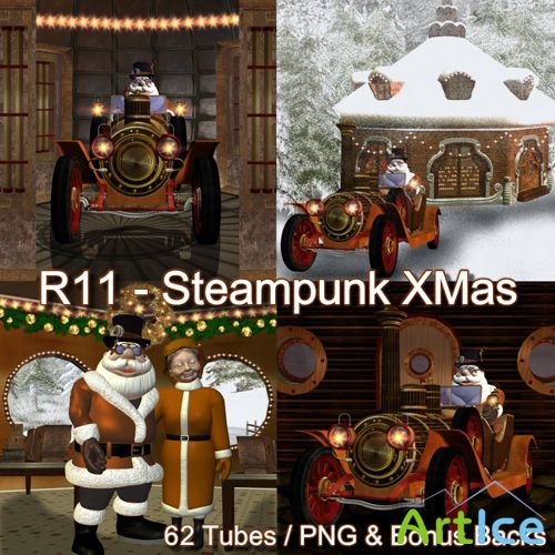 Scrap-kit - Steampunk X-Mas by Romi