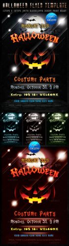 PSD Template - Halloween Party Flyer 2