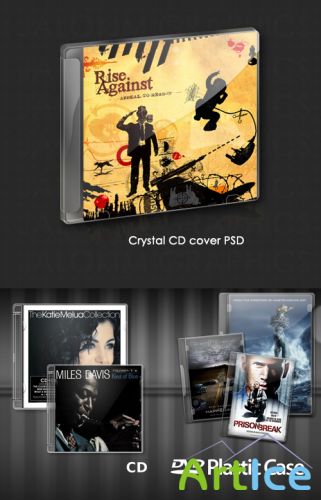 CD DVD Case and Crystal Case PSD