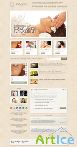 EcoSpa v1.3.0 JoomlaXTC Joomla 1.5/1.7 Template