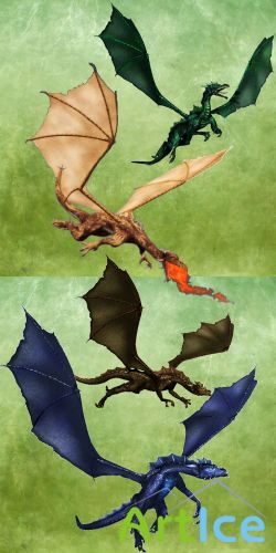 Painted Dragons PSD