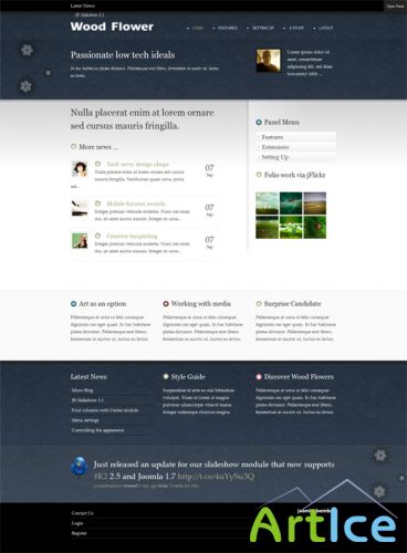 BambooTheme - Wood Flower (Joomla 1.5)