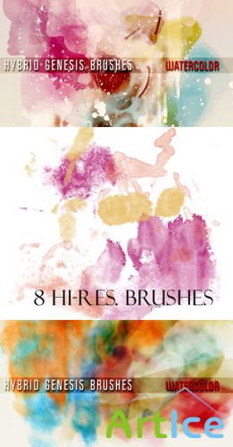 Hybrid Genesis Brushes Watercolor