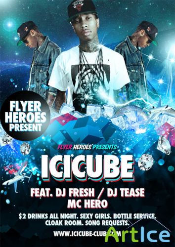 Icicube PSD Flyer Template