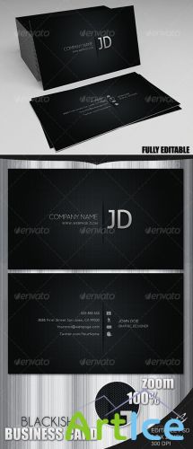 GraphicRiver - Blackish Business Card