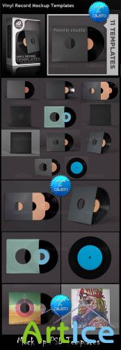 Go Media's Arsenal: Vinyl Record Mockup PSD Templates