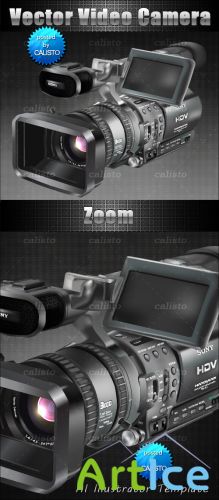 Vector Video Camera Template