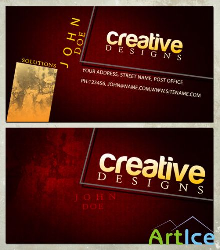 Creative Designs Business Cards Tempate