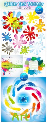 Color Ink Vector Template