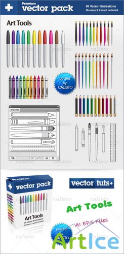 Premium Vector Pack  Art Tools