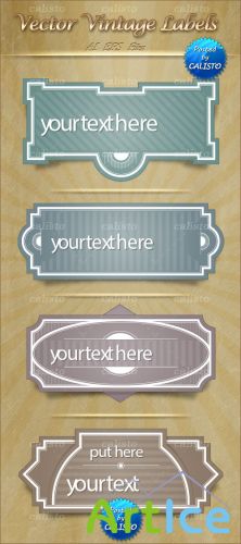 Vector Vintage Labels Template