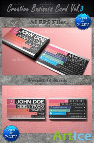 Creative Business Card PSD Template Vol 3