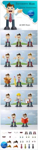 Business Man Vector Characters