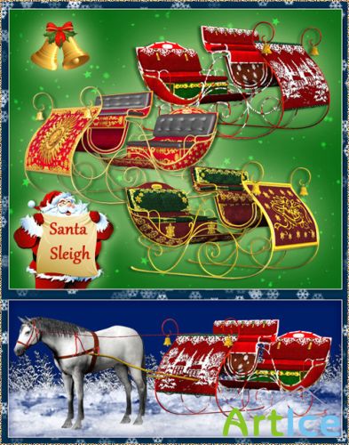 Scrap-kit - Santa Sleigh