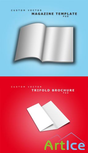 Brochure and Magazine Templates PSD