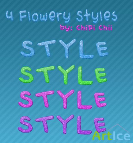 4 Flowery Photoshop Styles