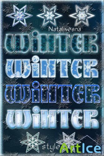 Winter Styles and Patterns for Photoshop