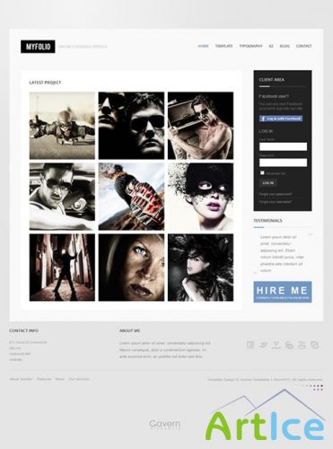 MyFolio v2.3 Gavick Premium Joomla 1.7 Template-Retail