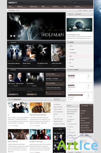 Gavick MeMovie v2.3 Joomla 1.7 Template-Retail