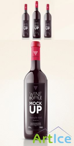 Wine Bottle Mock-Up