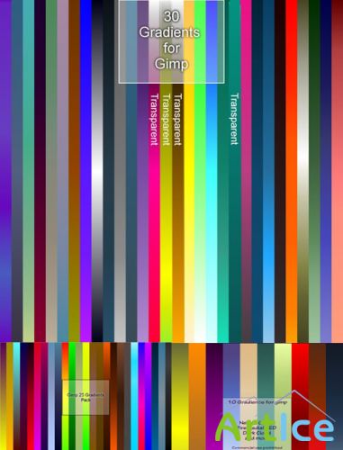 65 GIMP Gradients Pack