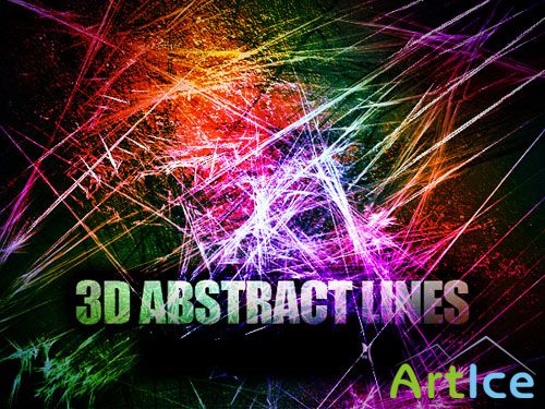 3D ABSTRACT LINES BRUSHES FOR PHOTOSHOP