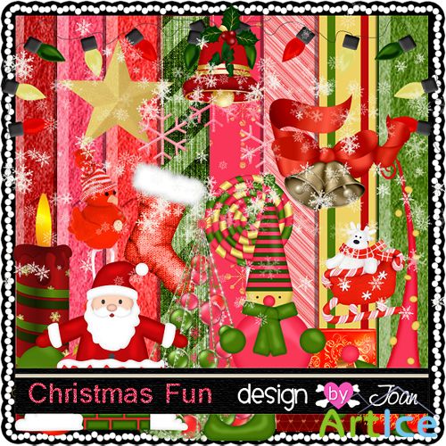 Scrap-set - Christmas Fun - Design By Joan