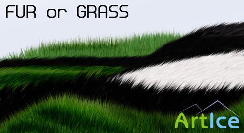 Grass or Fur brushes for Photoshop